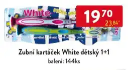 Qanto Zubní kartáček White dětský 1+1 nabídka