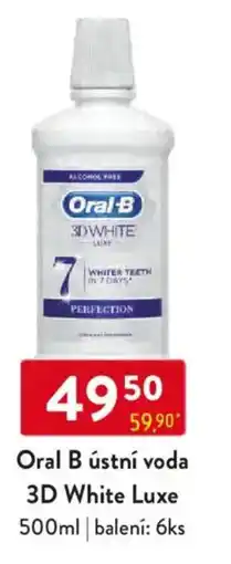 Qanto Oral B ústní voda 3D White Luxe nabídka