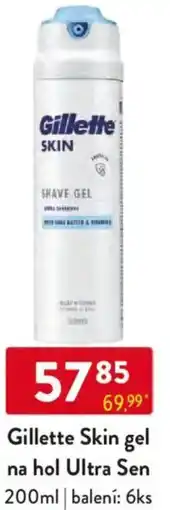 Qanto Gillette Skin gel na hol Ultra Sen nabídka