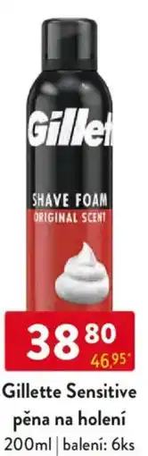 Qanto Gillette Sensitive pěna na holení nabídka