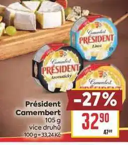 Billa Président Camembert nabídka