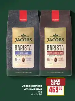 Billa Jacobs Barista Zrnková káva nabídka