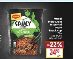 Billa Maggi Magic Asia Instantní nudle Snack cup nabídka