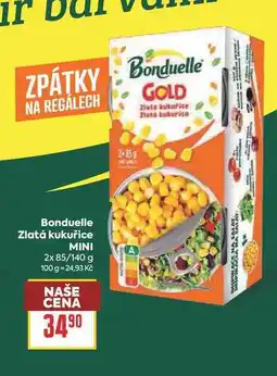 Billa Bonduelle Zlatá kukuřice MINI 2x 85/140 g nabídka