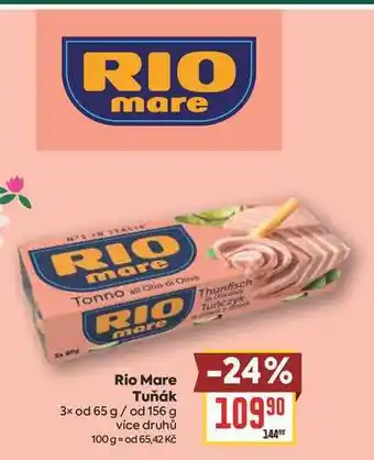 Billa Rio Mare Tuňák 3x od 65 g/ od 156 g nabídka