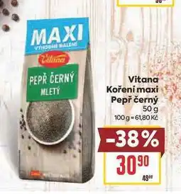 Billa Vitana Kořeni maxi Pepř černý nabídka