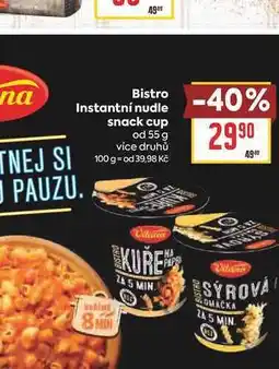 Billa Bistro Instantní nudle snack cup od nabídka