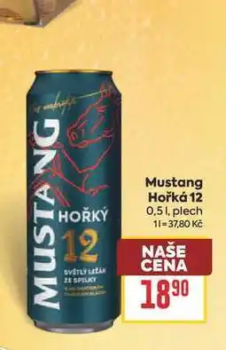 Billa Mustang Hořká 12 0,51, plech nabídka