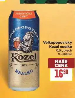 Billa Velkopopovický Kozel nealko 0,51, plech nabídka