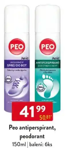 Qanto Peo antiperspirant, peodorant nabídka