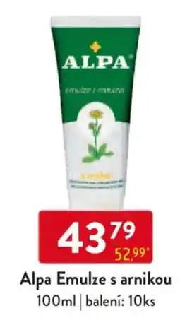 Qanto Alpa Emulze s arnikou nabídka