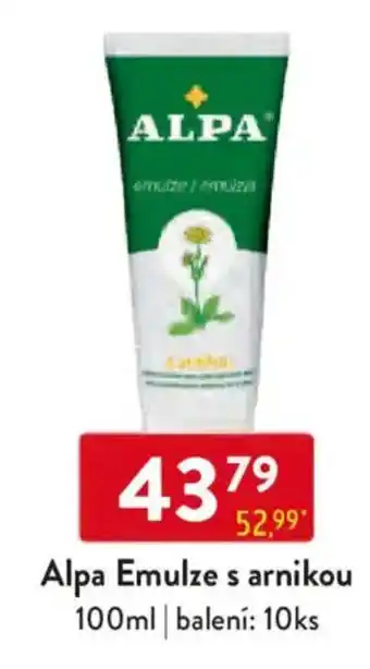 Qanto Alpa Emulze s arnikou nabídka