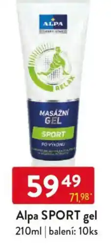 Qanto Alpa SPORT gel nabídka