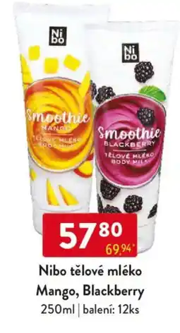Qanto Nibo tělové mléko Mango, Blackberry nabídka