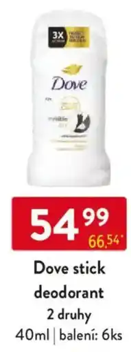 Qanto Dove stick deodorant nabídka