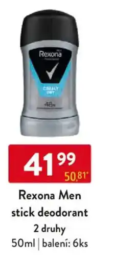 Qanto Rexona Men stick deodorant nabídka