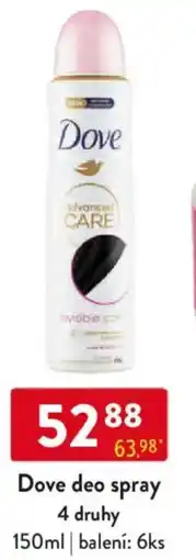 Qanto Dove deo spray nabídka