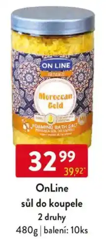 Qanto OnLine sůl do koupele nabídka