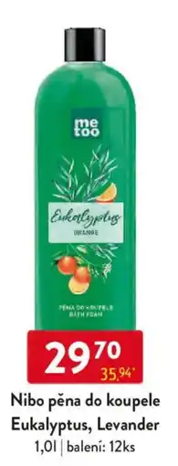 Qanto Nibo pěna do koupele Eukalyptus, Levander nabídka