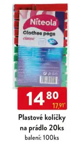 Qanto Plastové kolíčky na prádlo nabídka