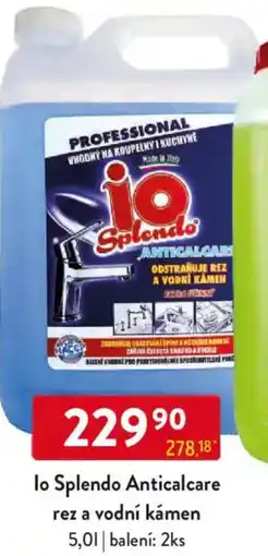 Qanto lo Splendo Anticalcare rez a vodní kámen nabídka