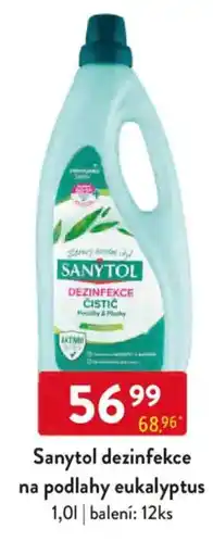 Qanto Sanytol dezinfekce na podlahy eukalyptus nabídka
