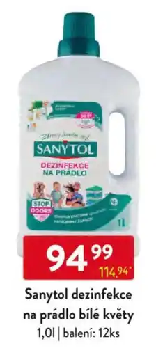 Qanto Sanytol dezinfekce na prádlo bílé květy nabídka