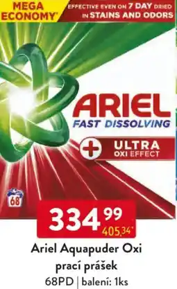 Qanto Ariel Aquapuder Oxi prací prášek nabídka