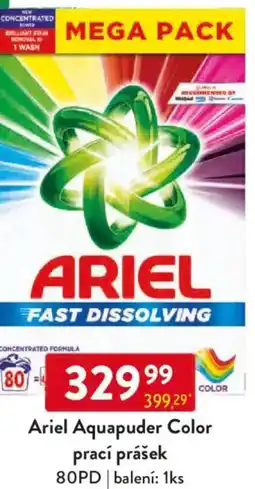 Qanto Ariel Aquapuder Color prací prášek nabídka