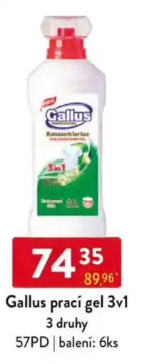 Qanto Gallus prací gel 3v1 nabídka