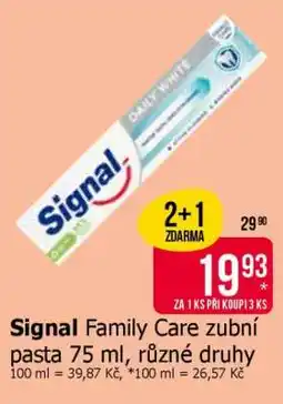 Teta Signal Family Care zubní pasta 75 ml, různé druhy nabídka