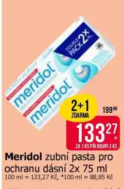 Teta Meridol zubní pasta pro ochranu dásní 2x 75 ml nabídka