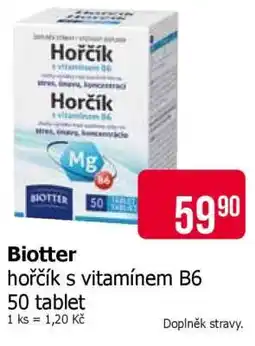 Teta Biotter hořčík s vitamínem B6 nabídka