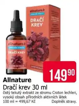 Teta Allnature Dračí krev 30 ml nabídka