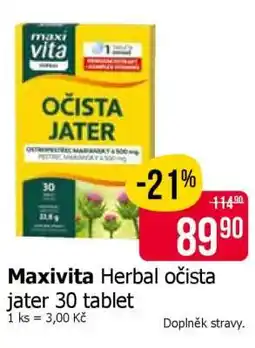 Teta Maxivita Herbal očista jater 30 tablet nabídka