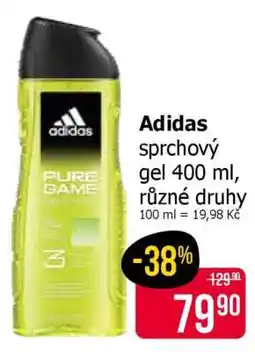 Teta adidas sprchový gel 400 ml, různé druhy nabídka