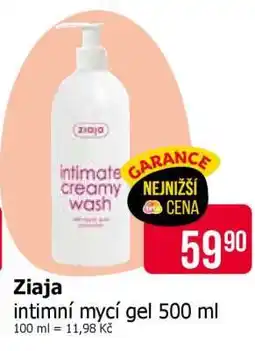 Teta Ziaja intimní mycí gel 500 ml nabídka