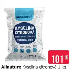 Teta Allnature Kyselina citronová 1 kg nabídka