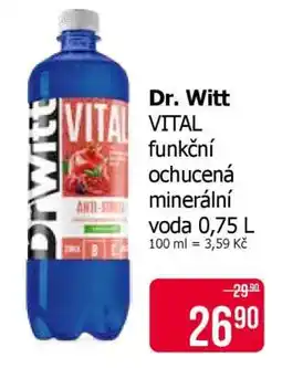 Teta Dr. Witt VITAL funkční ochucená minerální voda 0,75 L nabídka