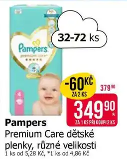 Teta Pampers Premium Care Dětské plenky nabídka