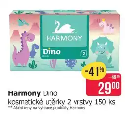 Teta Harmony Dino kosmetické utěrky 2 vrstvy 150 ks nabídka