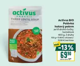 Billa Activus BIO Polévka hotový pokrm nabídka