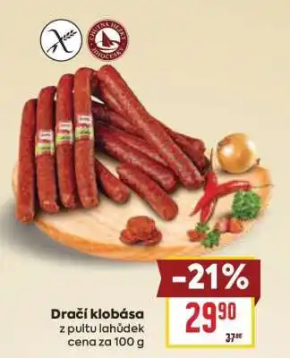 Billa Dračí klobása nabídka