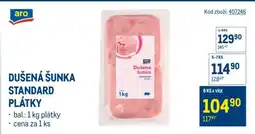 Makro DUŠENÁ ŠUNKA STANDARD PLÁTKY nabídka