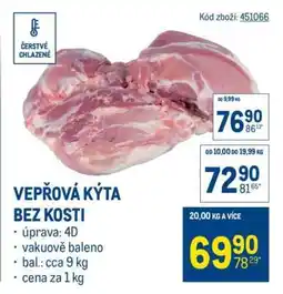 Makro Vepřová kýta bez kosti nabídka