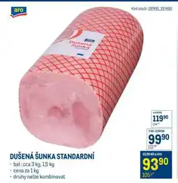 Makro Dušená šunka standardní nabídka