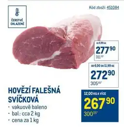 Makro Hovězí falešná svíčková nabídka
