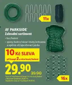 Lidl PARKSIDE Zahradní sortiment nabídka