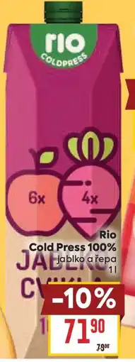 Billa Rio Cold Press 100% jablko a řepa nabídka