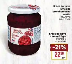 Billa Srdce domova Červená řepa nabídka